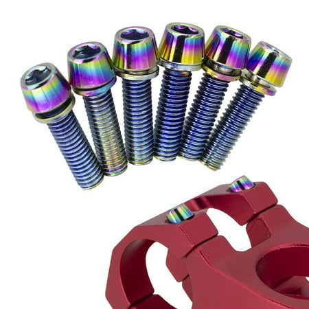 6* Fahrrad Stem Bolt M5*18mm Titanium Alloy Bolts Anti-Rust Road/MTB Bike Parts 6* Fahrrad Stem Bolt M5*18mm Titanium Alloy Bolts Anti-Rust Road/MTB Bike Parts